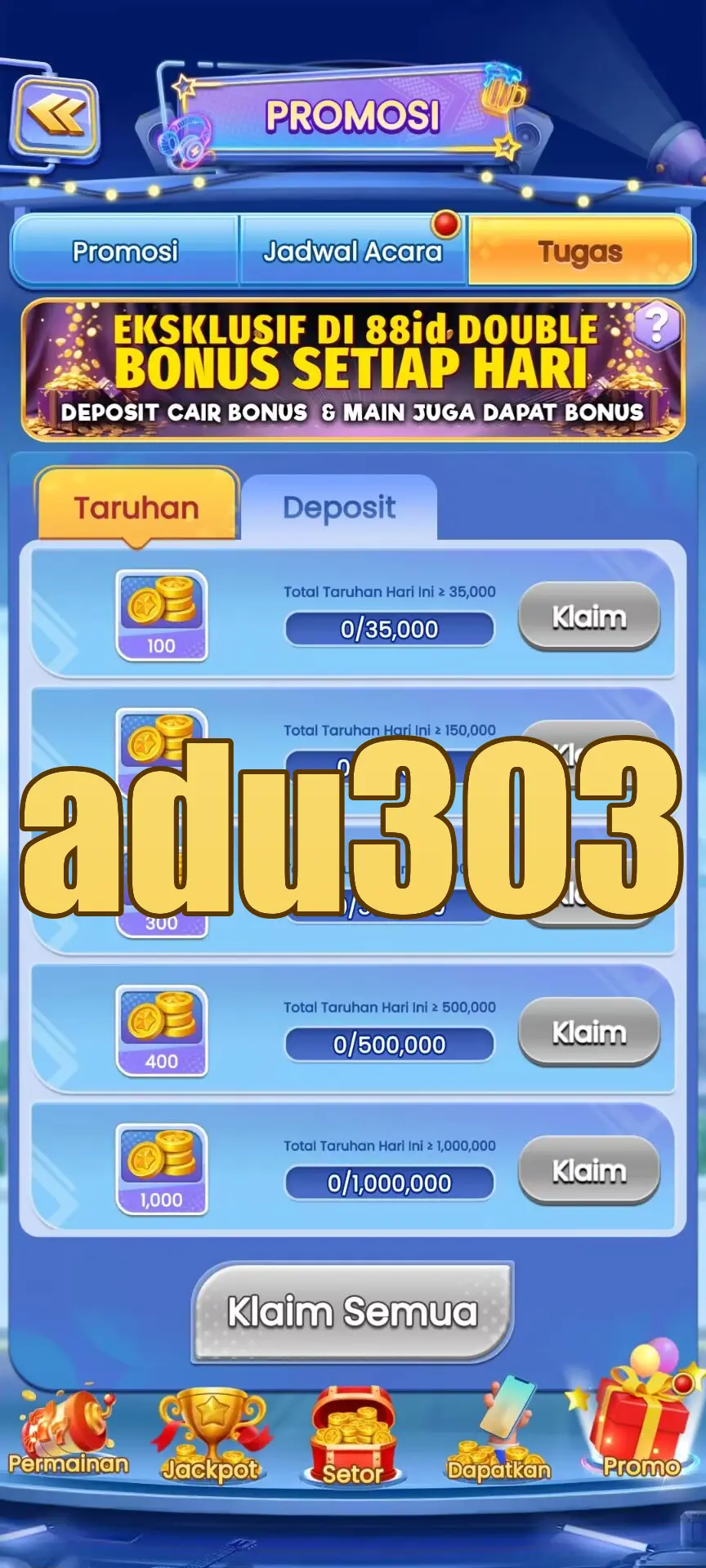 adu303 Masuk